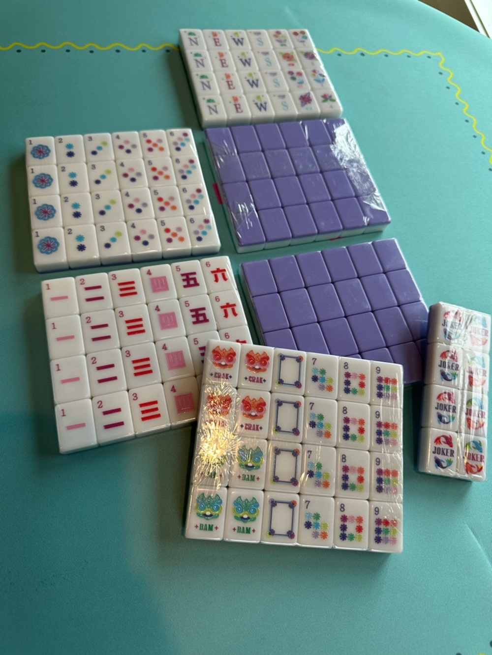 Hobby Lobby Lavender Purple Mahjong Tile Set - Picture 6 of 8